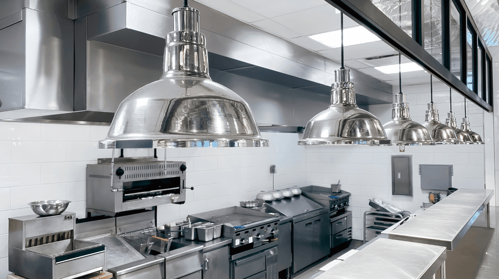 kitchen in a restaurant recently appraised by an investor using Momentum Projects business brokerage services